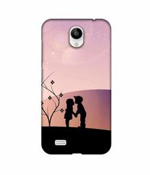 Amazon Brand - Solimo Designer Kiss-ing Couple 3D Printed Hard Back Case Mobile Cover for Vivo Y21L