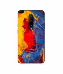 Amazon Brand - Solimo Designer Yellow and Dark Blue Canvas 3D Printed Hard Back Case Mobile Cover for OnePlus 7 Pro