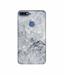 Amazon Brand - Solimo Designer Grayish Marble 3D Printed Hard Back Case Mobile Cover for Huawei Honor 7A