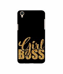 Amazon Brand - Solimo Designer Sparkle Girl Boss 3D Printed Hard Back Case Mobile Cover for Oppo F1 Plus