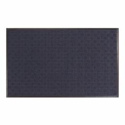 AmazonBasics Molded Carpet & Rubber Commercial Scraper Entrance Mat Parquet Pattern 3x5 Blue