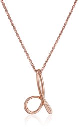 Amazon Collection14k Rose Gold Plated Sterling Silver