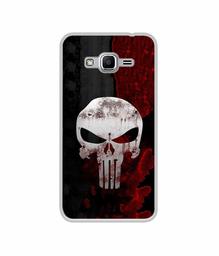 Amazon Brand - Solimo Designer Punisher Skull UV Printed Soft Back Case Mobile Cover for Samsung Galaxy J2 Ace