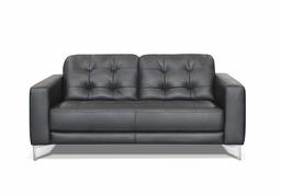 Amazon Brand - Alkove Holt Hand-Crafted Leather Sofa, 2 Seater, 92 x 175 x 84cm, Black