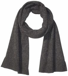 Buttoned Down 100% Cashmere Scarf Cold Weather, Dark Gray, One size