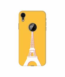 Amazon Brand - Solimo Designer Eiffel Tower 3D Printed Hard Back Case Mobile Cover for Apple iPhone XR (Logo Cut)