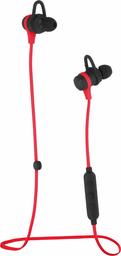 AmazonBasics Wireless Bluetooth Fitness Headphones Earbuds with Microphone, Red