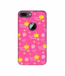 Amazon Brand - Solimo Designer Little Princess Pattern 3D Printed Hard Back Case Mobile Cover for Apple iPhone 8 Plus (with Logo Cut)