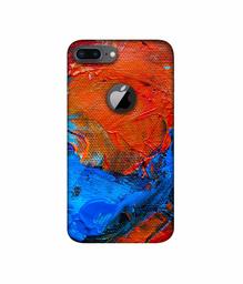 Amazon Brand - Solimo Designer Wax Color On Canvas 3D Printed Hard Back Case Mobile Cover for Apple iPhone 8 Plus (with Logo Cut)