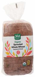 365 by Whole Foods Market, Organic Sandwich Bread, Sprouted Whole Wheat (17 Slices), 22 Ounce