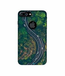 Amazon Brand - Solimo Designer Racing Track 3D Printed Hard Back Case Mobile Cover for Apple iPhone 7 Plus (Logo Cut)