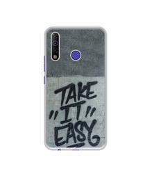 Amazon Brand - Solimo Designer Take It Easy UV Printed Soft Back Case Mobile Cover for Tecno Camon 12 Air