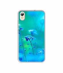 Amazon Brand - Solimo Designer Blue Flower UV Printed Soft Back Case Mobile Cover for Tecno i3 Pro