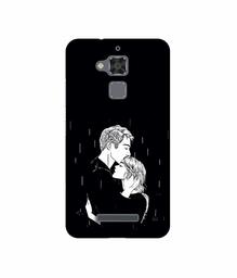 Amazon Brand - Solimo Designer Couples Standing in Rain UV Printed Soft Back Case Mobile Cover for Asus Zenfone 3 Max ZC520TL