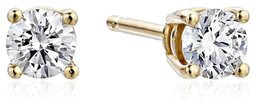 IGI Certified 14k Yellow Gold Lab Created Diamond Stud Earrings (1/4cttw, I-J Color, SI1-SI2 Clarity)