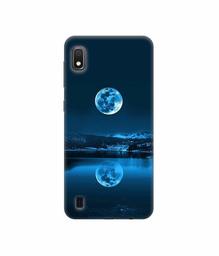 Amazon Brand - Solimo Designer Moon Pattern Print 3D Printed Hard Back Case Mobile Cover for Samsung Galaxy A10