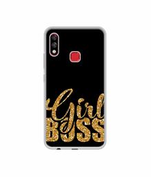 Amazon Brand - Solimo Designer Sparkle Girl Boss UV Printed Soft Back Case Mobile Cover for Infinix Hot 7 pro