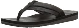 206 Collective Amazon Brand Men's Elliott Flip Flop, Black, 10 D US