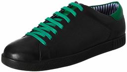 Amazon Brand - House & Shields Men's Black/Green PU Sneakers-6 UK (40 EU) (7 US) (AZ-HS-003)