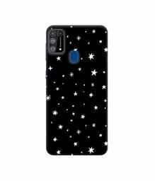 Amazon Brand - Solimo Designer Sperking Stars 3D Printed Hard Back Case Mobile Cover for Samsung Galaxy M31