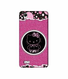 Amazon Brand - Solimo Designer Kitty with Glitter 3D Printed Hard Back Case Mobile Cover for Vivo Y31