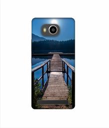 Amazon Brand - Solimo Designer Wooden Beach 3D Printed Hard Back Case Mobile Cover for Lenovo A7700