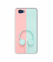 Amazon Brand - Solimo Designer Head Phone UV Printed Soft Back Case Mobile Cover for Realme 1