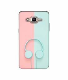 Amazon Brand - Solimo Designer Head Phone 3D Printed Hard Back Case Mobile Cover for Samsung Galaxy J2 Prime