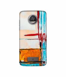 Amazon Brand - Solimo Designer Glass Paint 3D Printed Hard Back Case Mobile Cover for Moto Z2 Play