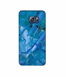 Amazon Brand - Solimo Designer Blue Paint 3D Printed Hard Back Case Mobile Cover for Samsung Galaxy S6 Edge Plus