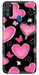 Amazon Brand - Solimo Designer Heart Pattern Design 3D Printed Hard Back Case Mobile Cover for Samsung Galaxy M21 / M30s