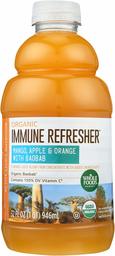 Whole Foods Market, Organic Immune Refresher, Flavored Juice Blend from Concentrate, Mango, Apple & Orange with Baobab, 32 fl oz