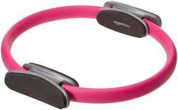 AmazonBasics - Anillo de pilates para entrenamiento de fitness (renovado), paquete de 1, 35,56 cm, Rosado