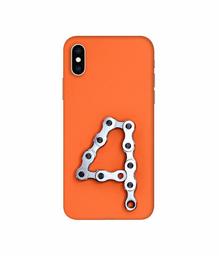 Amazon Brand - Solimo Designer Number Four 3D Printed Hard Back Case Mobile Cover for Apple iPhone Xs Max