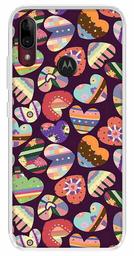 Amazon Brand - Solimo Designer Multicolor Heart Abstract Printed Soft Back Case Mobile Cover for Motorola Moto E6s / Motorola Moto E6 Plus