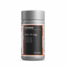 Amazon-Marke: Solimo Nahrungsergänzungsmittel mit Zink 15 mg, 365 Tabletten