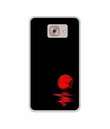 Amazon Brand - Solimo Designer Red Moon UV Printed Soft Back Case Mobile Cover for Samsung Galaxy J7 Max