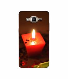 Amazon Brand - Solimo Designer Candle Light 3D Printed Hard Back Case Mobile Cover for Samsung Galaxy J2 Prime