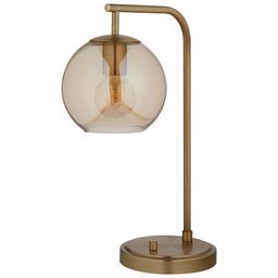 Rivet Hudson Mid-Century Stehlampe, Messing Tischlampe messing antik-optik