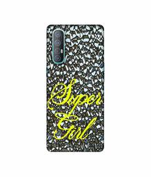 Amazon Brand - Solimo Designer Super Girl On Foil 3D Printed Hard Back Case Mobile Cover for Oppo Reno 3 Pro