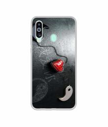 Amazon Brand - Solimo Designer Chinnese Yin and Yang UV Printed Soft Back Case Mobile Cover for Samsung Galaxy M40