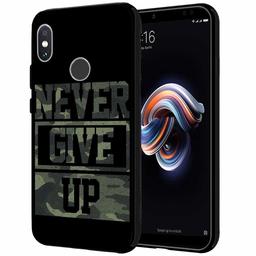 Amazon Brand - Solimo Designer Never Give Up Printed Hard Back Case Mobile Cover for Redmi Note 6 Pro