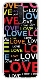 Amazon Brand - Solimo Designer Multicolor Typography Love Black Pattern Design Printed Soft Back Case Mobile Cover for Poco X2 / Xiaomi Redmi K30