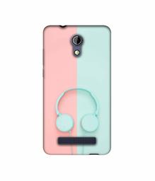 Amazon Brand - Solimo Designer Head Phone UV Printed Soft Back Case Mobile Cover for Micromax Bharat 2 Q402