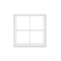 Furniture 247 2 Tier (4 Cube) Shelving Unit - White