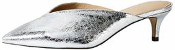 The Drop Women's Valencia Pointed Toe Mule Sandal, Silver, 8.5