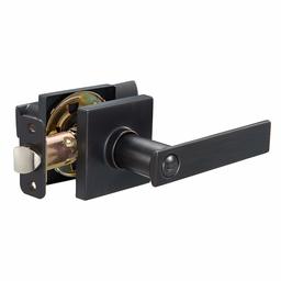 AmazonBasics Contemporary Stamford Door Lever - Privacy - Oil Rubbed Bronze