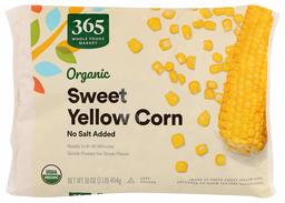 365 Everyday Value, Organic Sweet Yellow Corn, 16 oz, (Frozen)