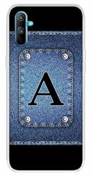 Amazon Brand - Solimo Designer Multicolor Button Jeans Alphabet-A Printed Soft Back Case Mobile Cover for Realme C3