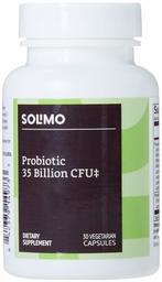 Amazon Brand - Solimo Probiotic 35 Billion CFU, 8 Probiotic Strains with Prebiotic Blend, 30 Vegetarian Capsules, 1 Month Supply